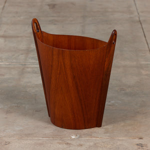 Teak Wastebasket by Einar Barnes for P.S. Heggen