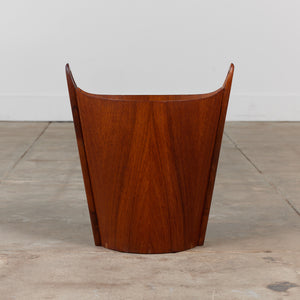 Teak Wastebasket by Einar Barnes for P.S. Heggen