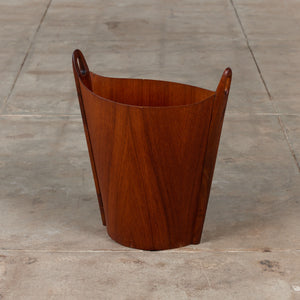 Teak Wastebasket by Einar Barnes for P.S. Heggen