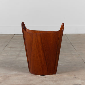 Teak Wastebasket by Einar Barnes for P.S. Heggen