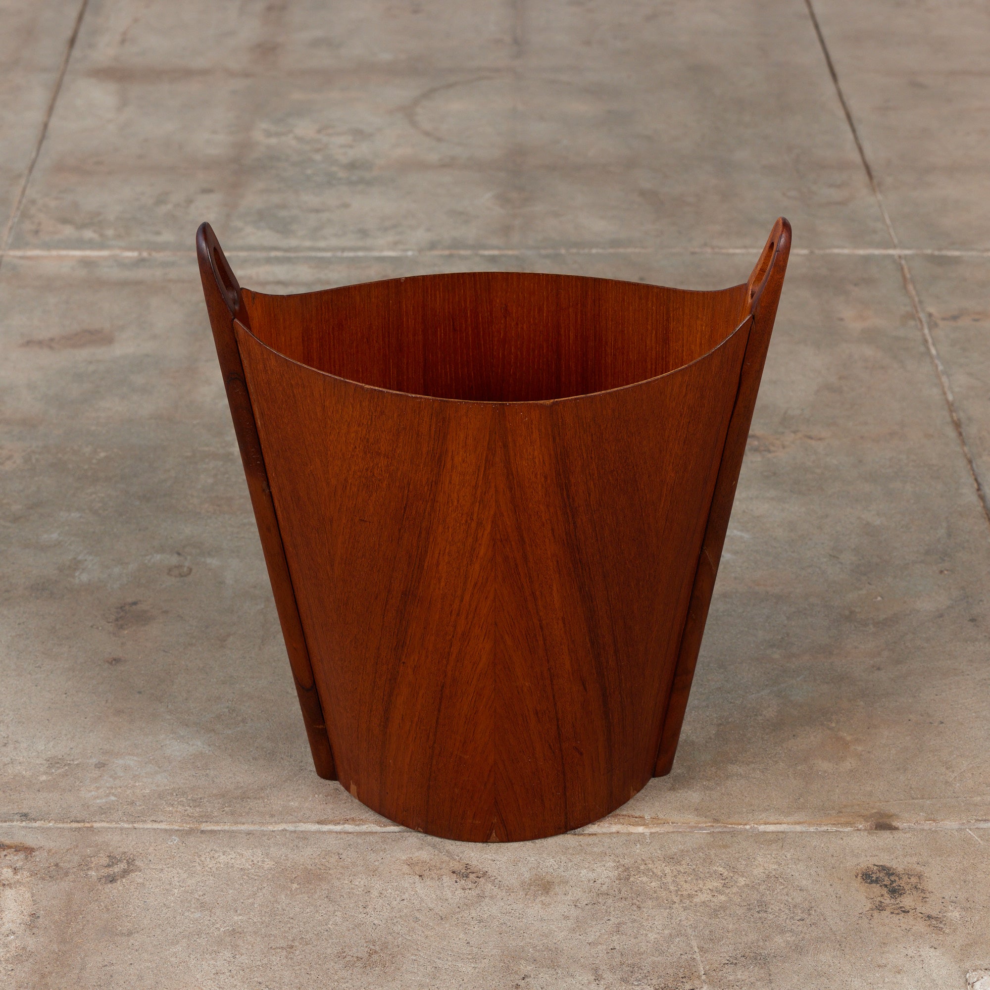 Teak Wastebasket by Einar Barnes for P.S. Heggen