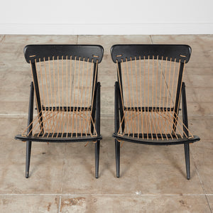 Pair of Maruni Rope Lounge Chairs