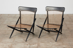 Pair of Maruni Rope Lounge Chairs