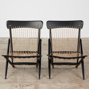 Pair of Maruni Rope Lounge Chairs