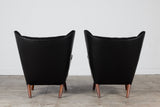 Pair of Hans Wegner "Papa Bear" Lounge Chairs by AP Stolen