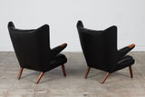 Pair of Hans Wegner "Papa Bear" Lounge Chairs by AP Stolen