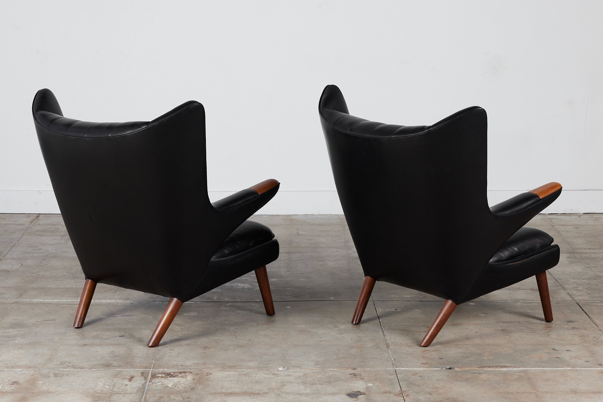 Pair of Hans Wegner "Papa Bear" Lounge Chairs by AP Stolen