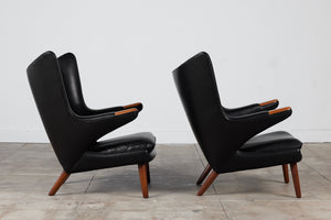 Pair of Hans Wegner "Papa Bear" Lounge Chairs by AP Stolen