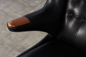 Pair of Hans Wegner "Papa Bear" Lounge Chairs by AP Stolen