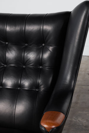 Pair of Hans Wegner "Papa Bear" Lounge Chairs by AP Stolen