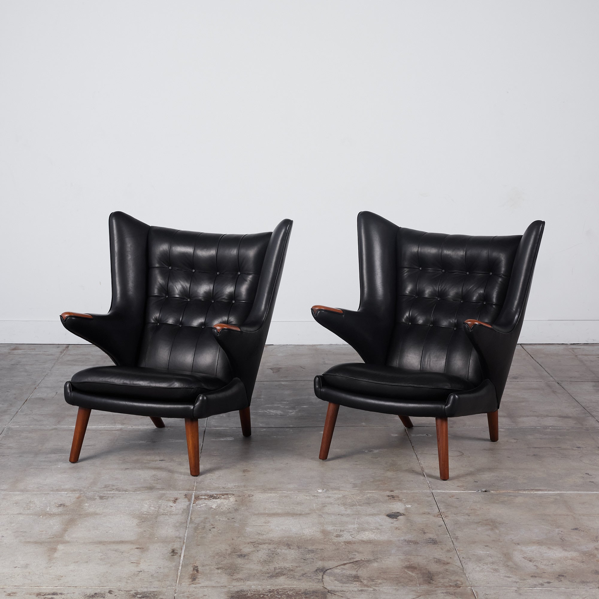 Pair of Hans Wegner "Papa Bear" Lounge Chairs by AP Stolen