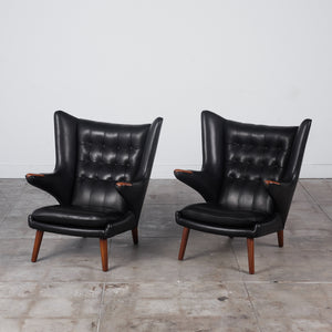 Pair of Hans Wegner "Papa Bear" Lounge Chairs by AP Stolen