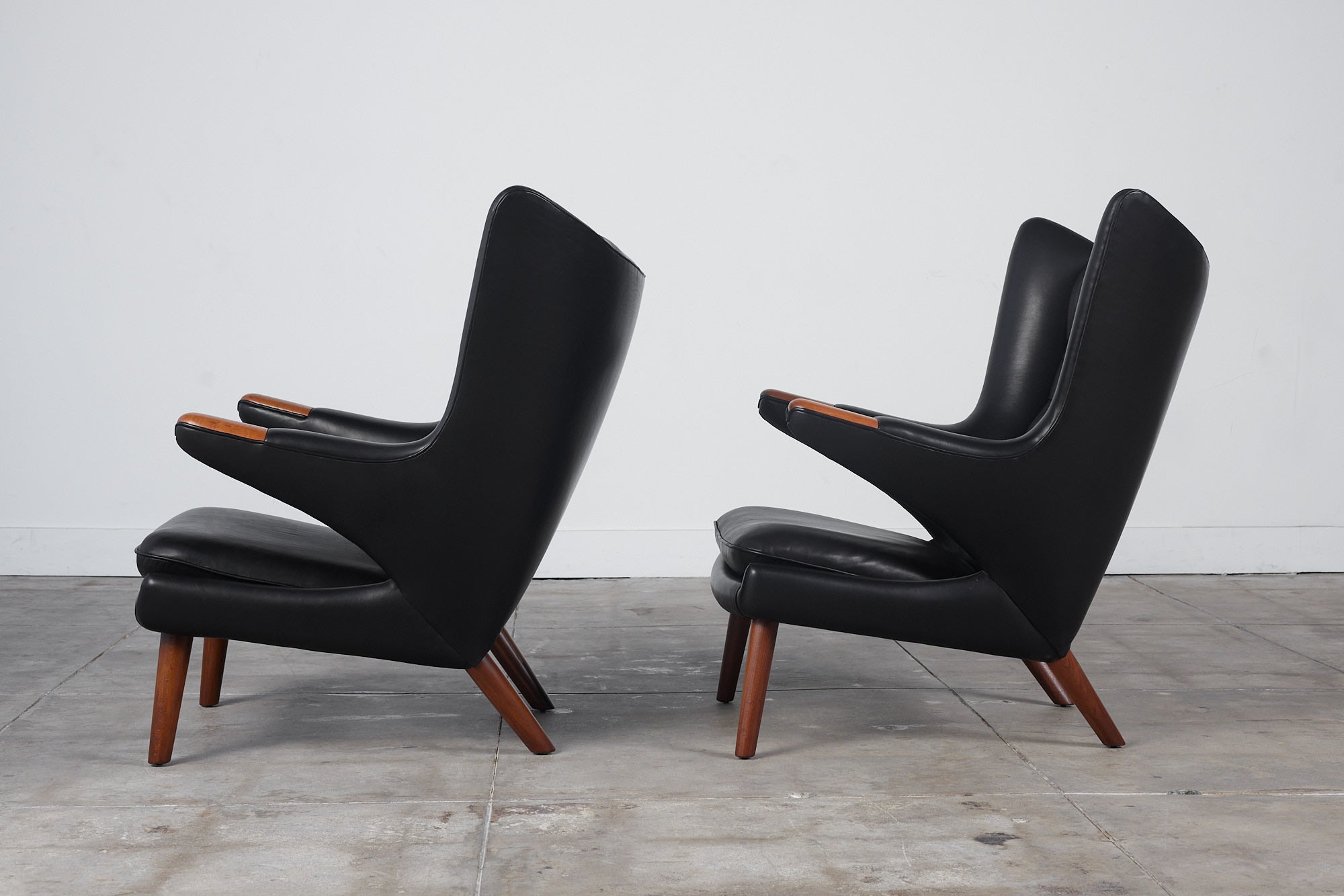 Pair of Hans Wegner "Papa Bear" Lounge Chairs by AP Stolen