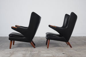 Pair of Hans Wegner "Papa Bear" Lounge Chairs by AP Stolen