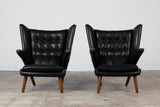 Pair of Hans Wegner "Papa Bear" Lounge Chairs by AP Stolen
