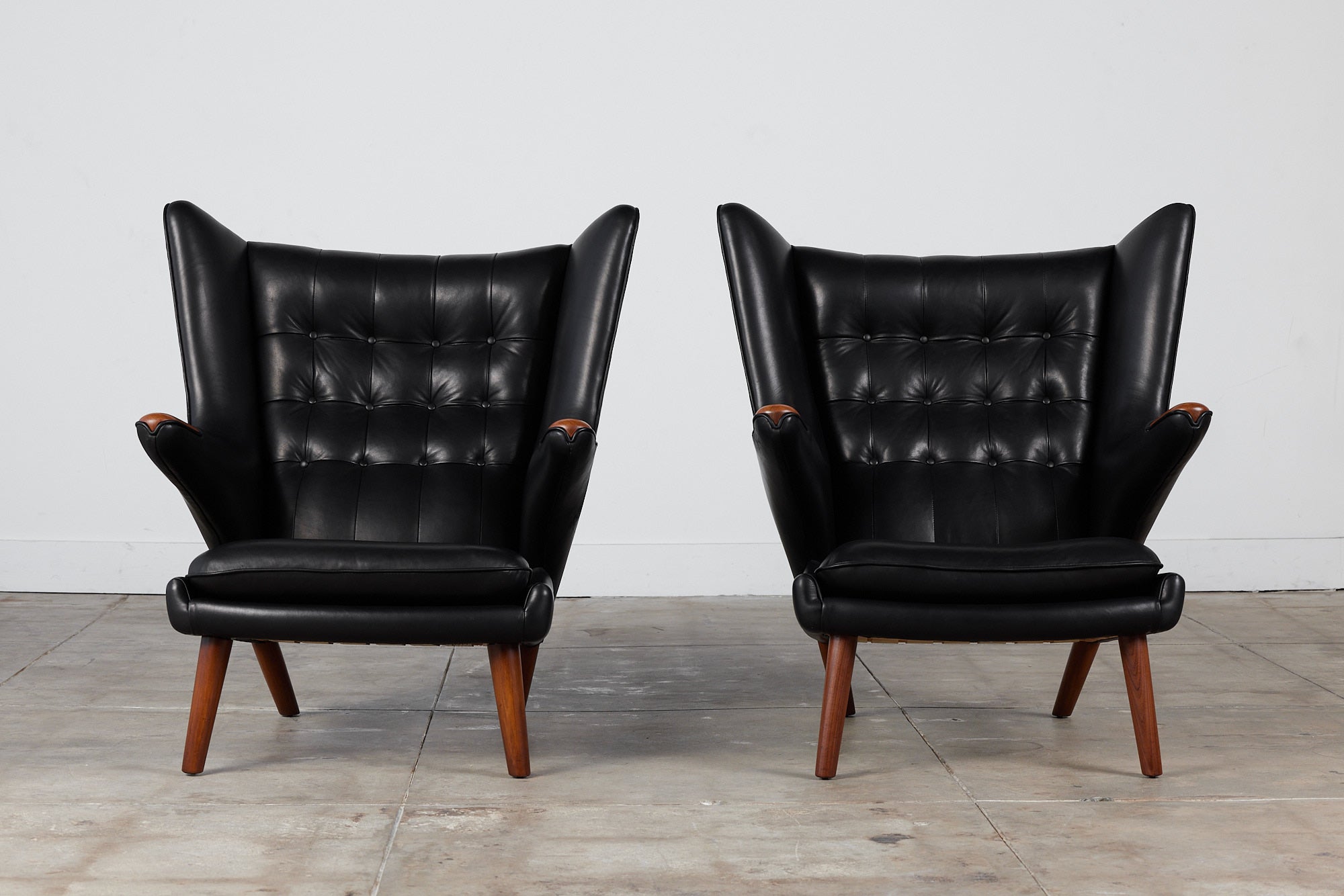 Pair of Hans Wegner "Papa Bear" Lounge Chairs by AP Stolen