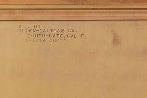ON HOLD ** Paul Laszlo "Basket Weave" Highboy Dresser for Brown Saltman