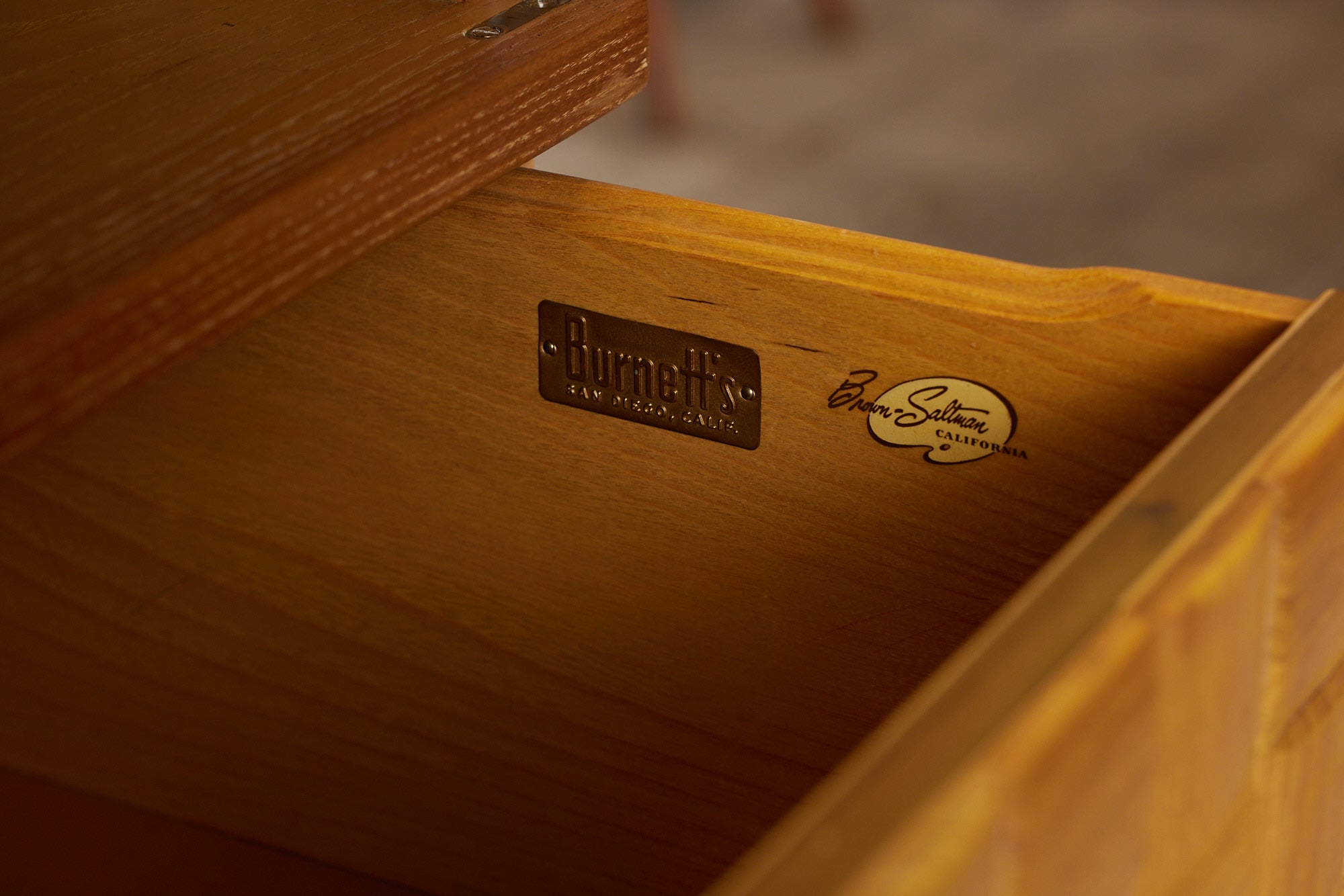 ON HOLD ** Paul Laszlo "Basket Weave" Highboy Dresser for Brown Saltman