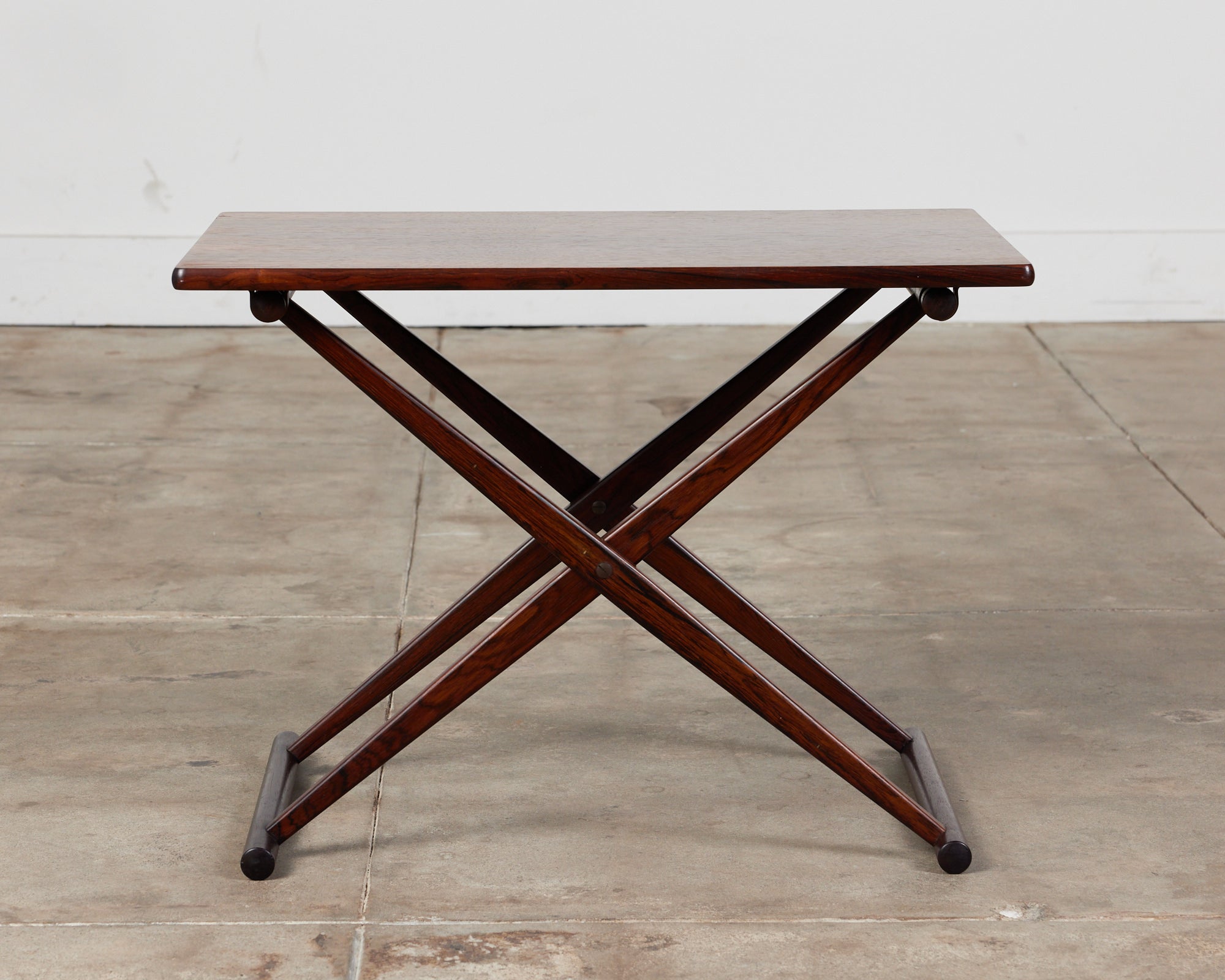 Knud Andersen Rosewood Folding Side Table for Aarhus