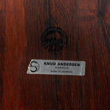 Knud Andersen Rosewood Folding Side Table for Aarhus