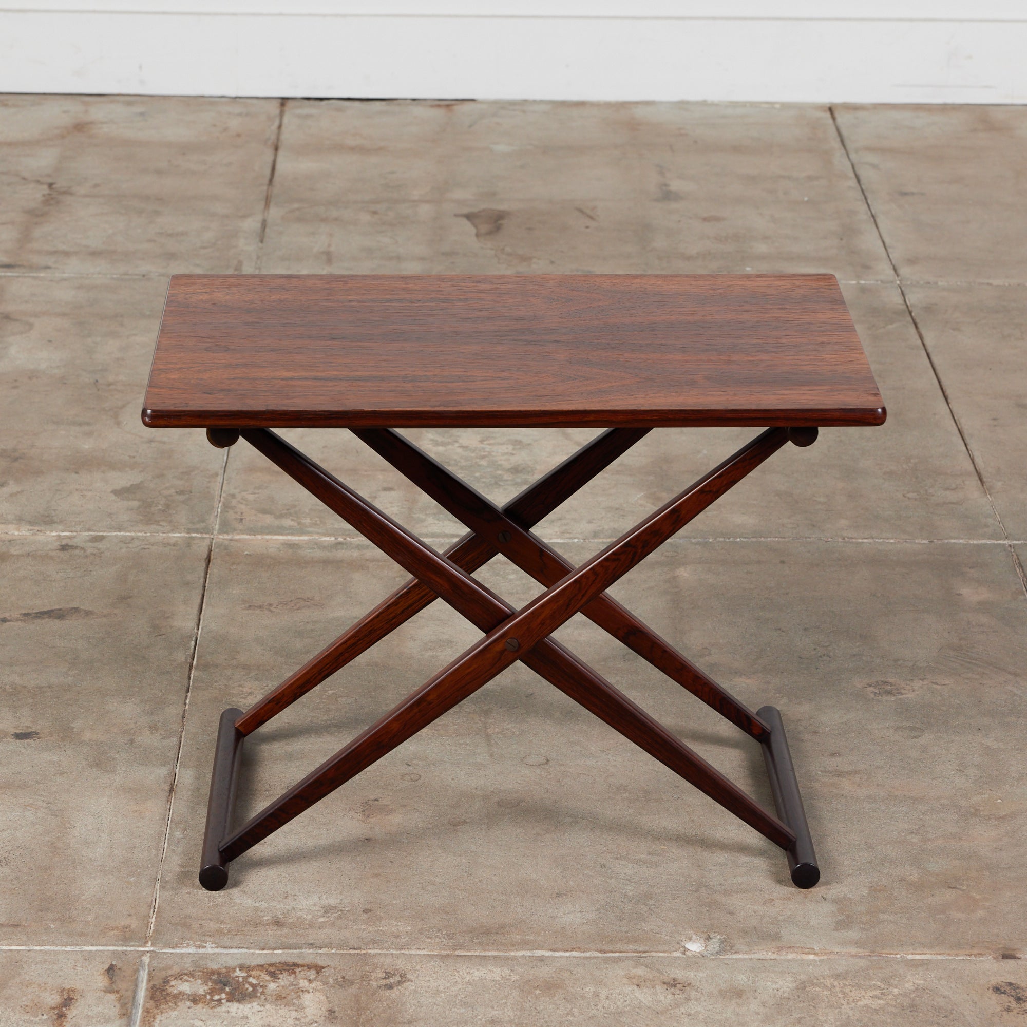 Knud Andersen Rosewood Folding Side Table for Aarhus