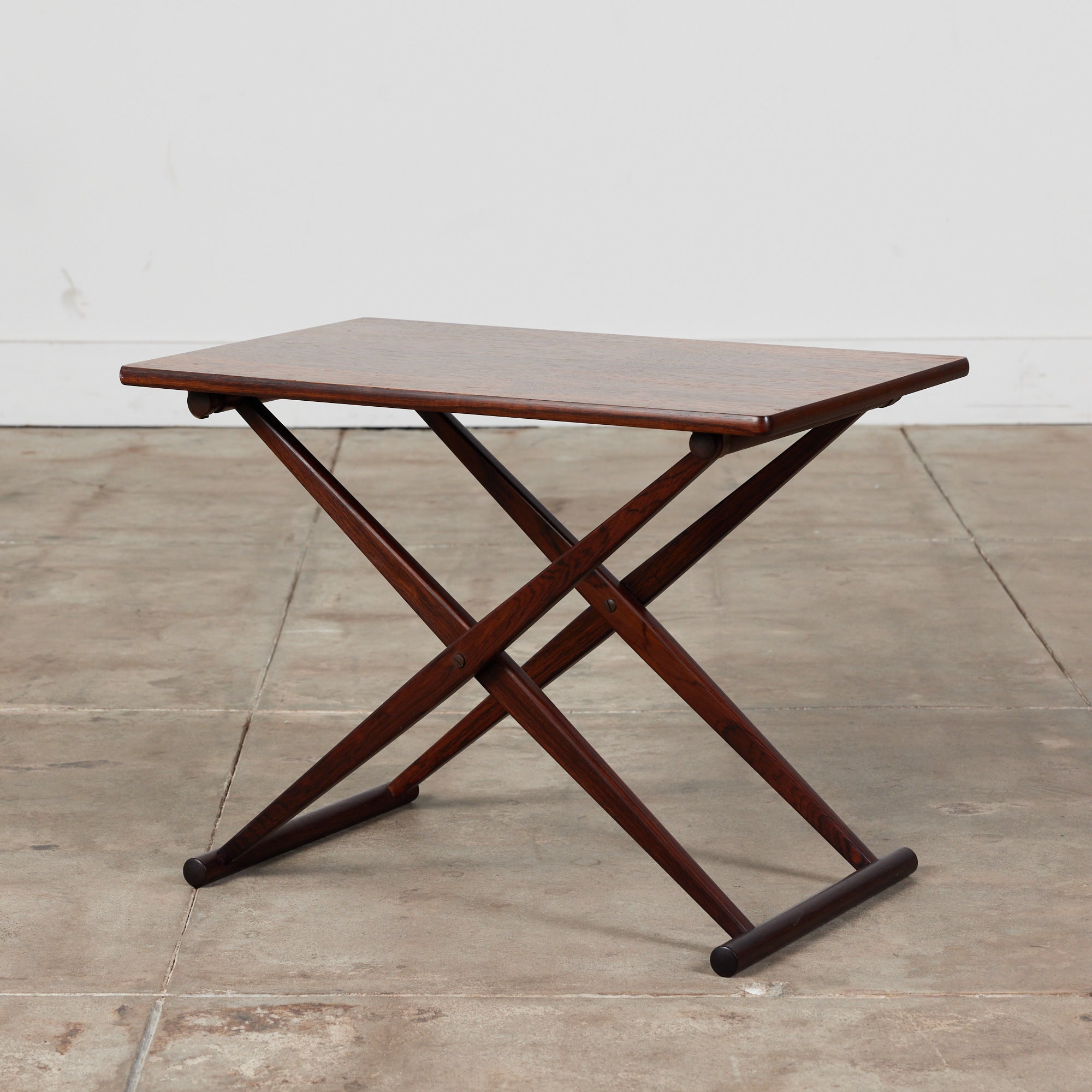 Knud Andersen Rosewood Folding Side Table for Aarhus