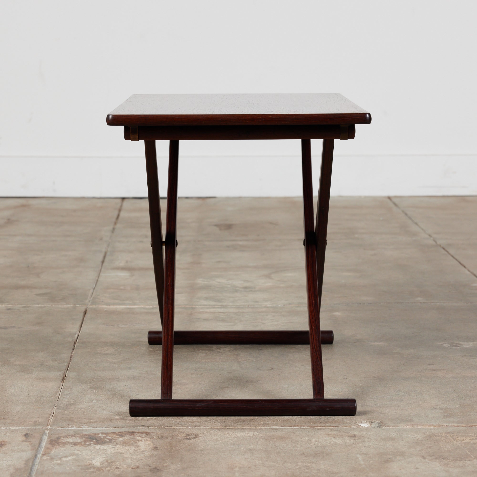 Knud Andersen Rosewood Folding Side Table for Aarhus