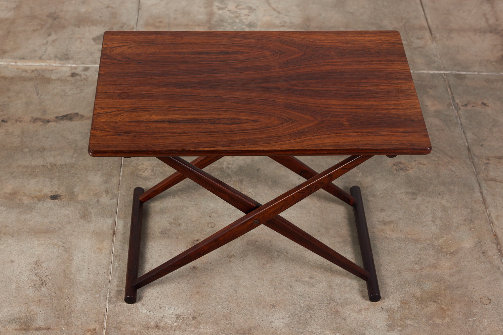 Knud Andersen Rosewood Folding Side Table for Aarhus