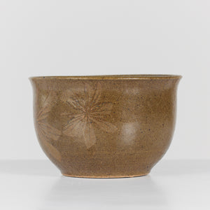 Robert Maxwell Glazed Studio Pottery Planter with Floral Motif
