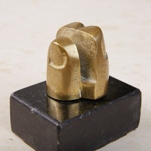 Pietrina Checcacci Cast Bronze Fingers Letter Holder with Granite Base