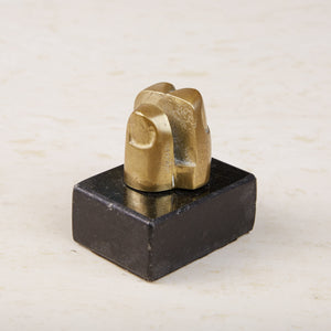 Pietrina Checcacci Cast Bronze Fingers Letter Holder with Granite Base