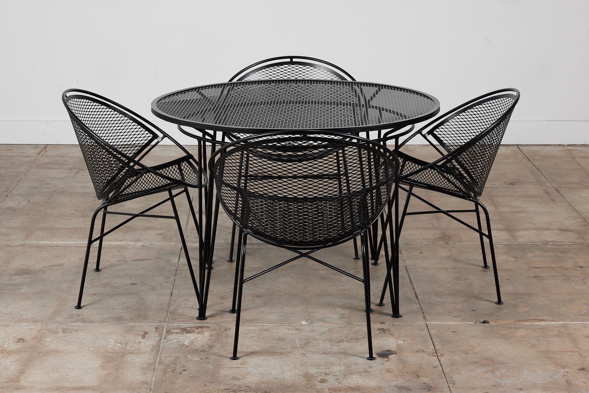 Salterini Four-Seat “Radar” Patio Dining Set by Maurizio Tempestini