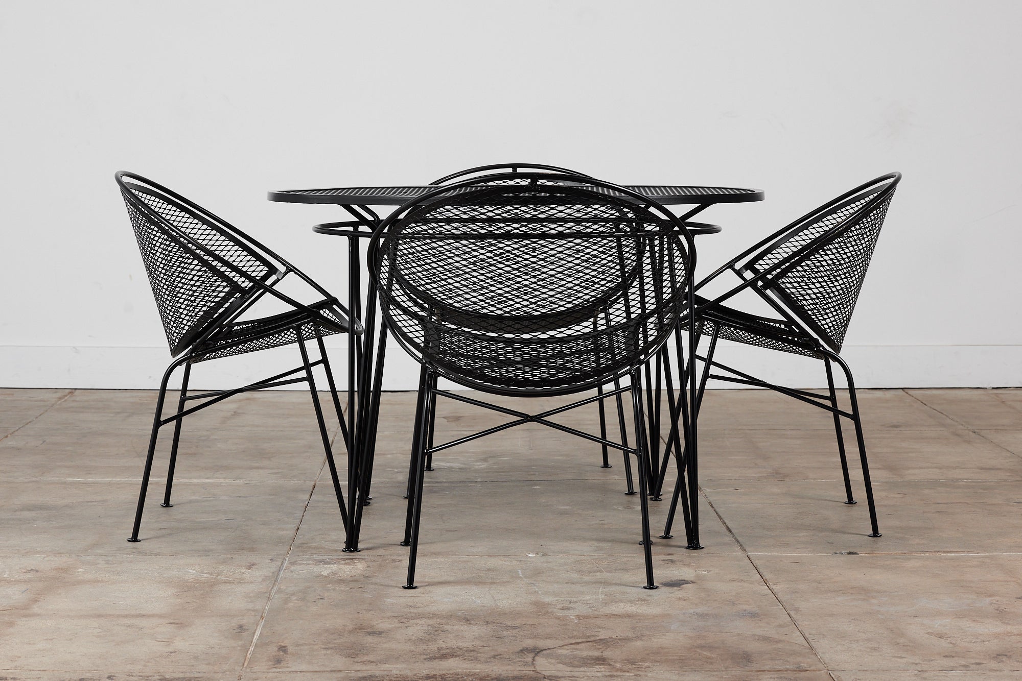 Salterini Four-Seat “Radar” Patio Dining Set by Maurizio Tempestini