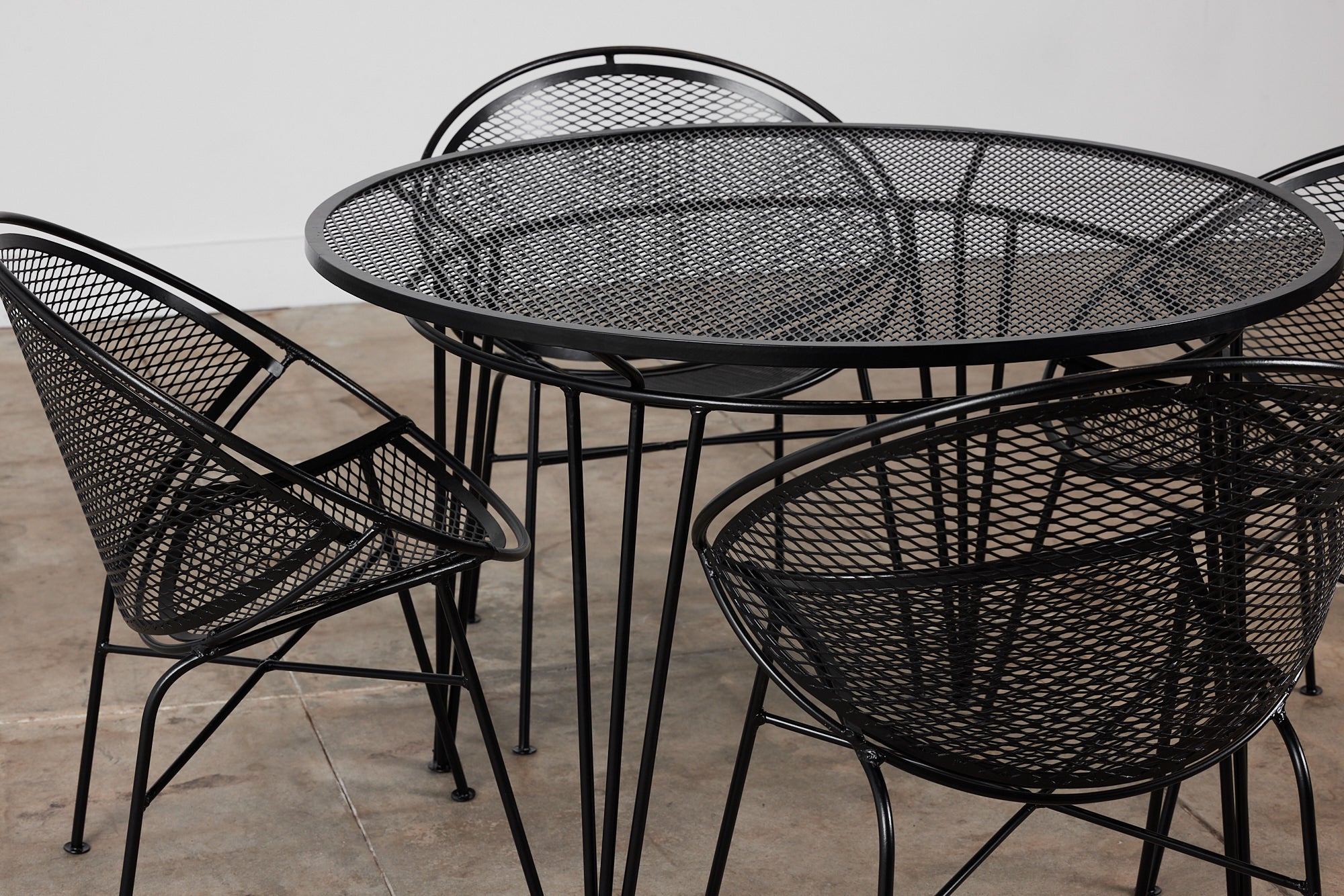 Salterini Four-Seat “Radar” Patio Dining Set by Maurizio Tempestini