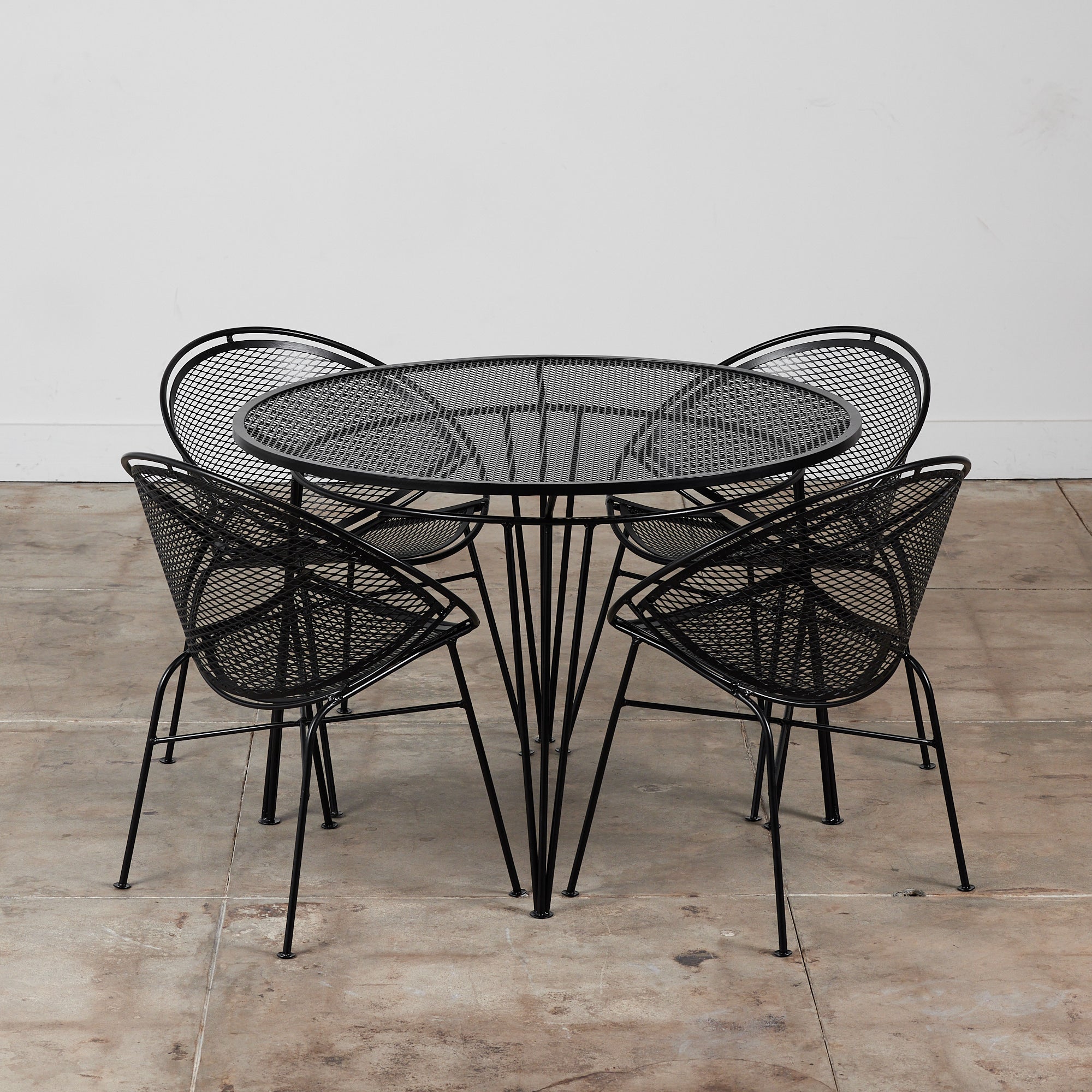 Salterini Four-Seat “Radar” Patio Dining Set by Maurizio Tempestini