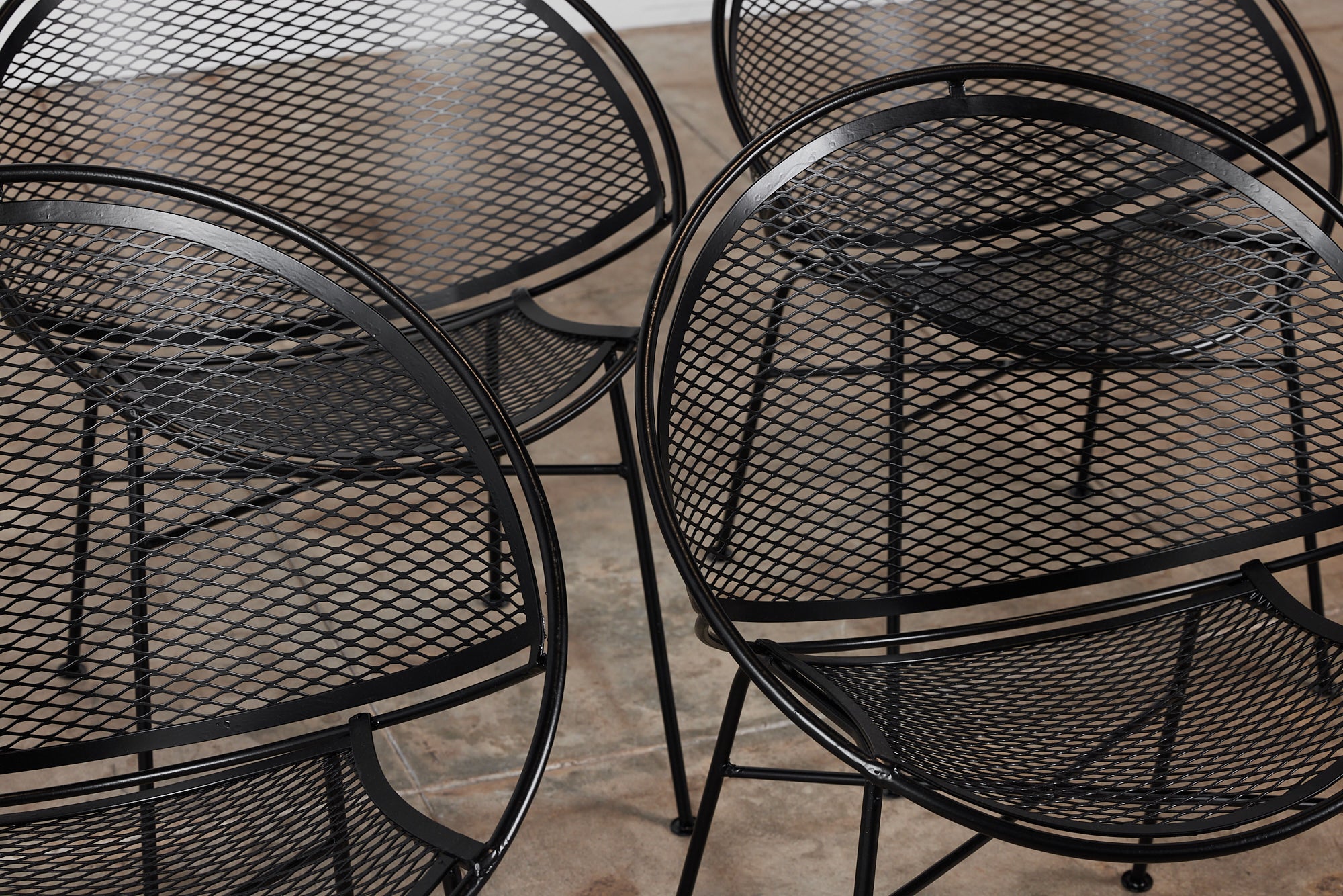 Salterini Four-Seat “Radar” Patio Dining Set by Maurizio Tempestini