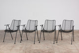 Set of Four "Sculptura" Patio Dining Armchairs by Lee Woodard