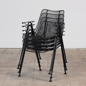 Set of Four "Sculptura" Patio Dining Armchairs by Lee Woodard
