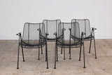Set of Four "Sculptura" Patio Dining Armchairs by Lee Woodard