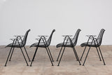 Set of Four "Sculptura" Patio Dining Armchairs by Lee Woodard