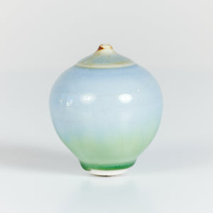 ON HOLD ** Petite Glazed Ceramic Bud Vase