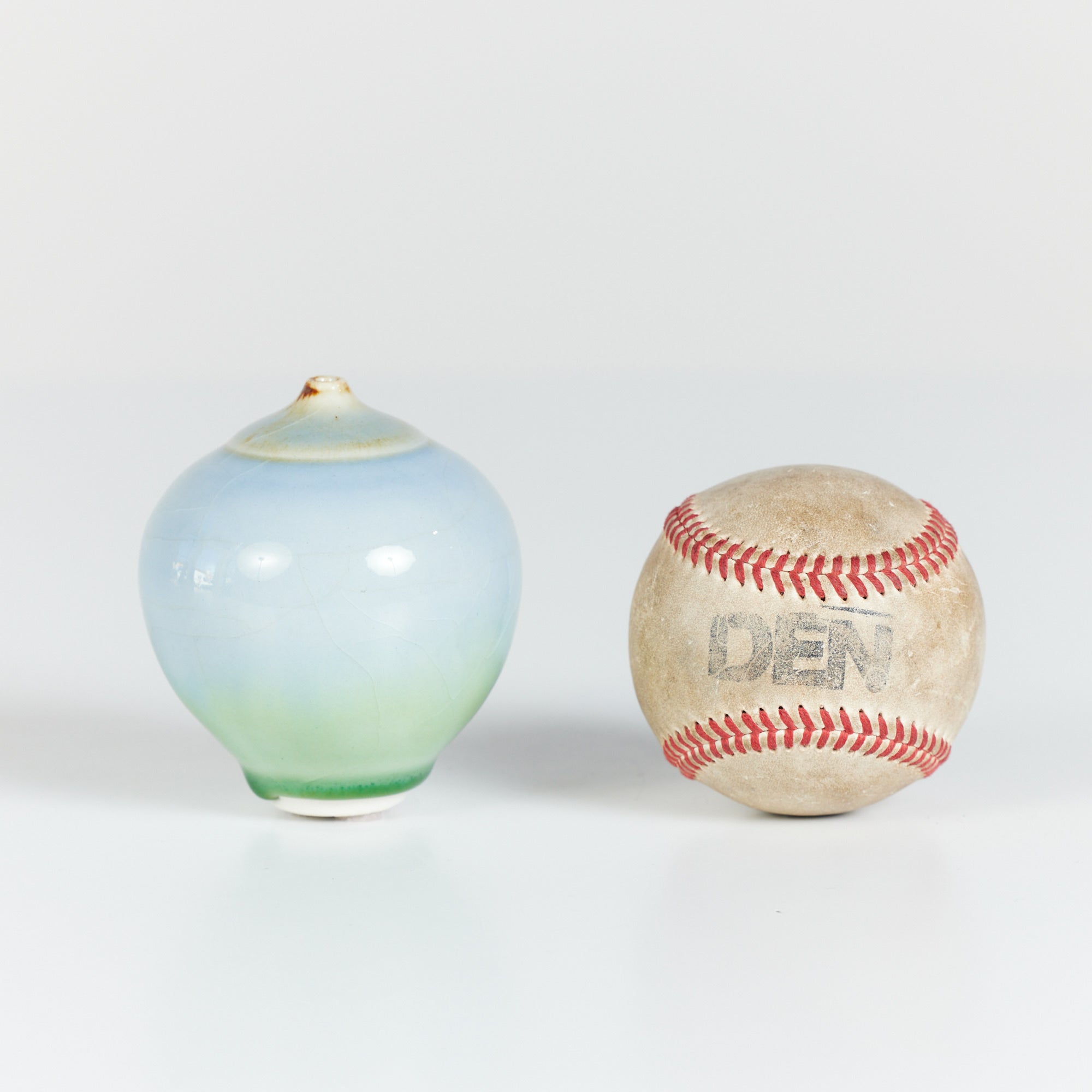 ON HOLD ** Petite Glazed Ceramic Bud Vase