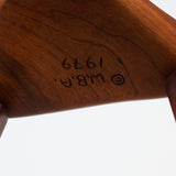 Triangular Studio Craft Tripod Walnut Stool
