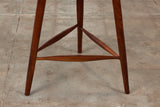 Triangular Studio Craft Tripod Walnut Stool
