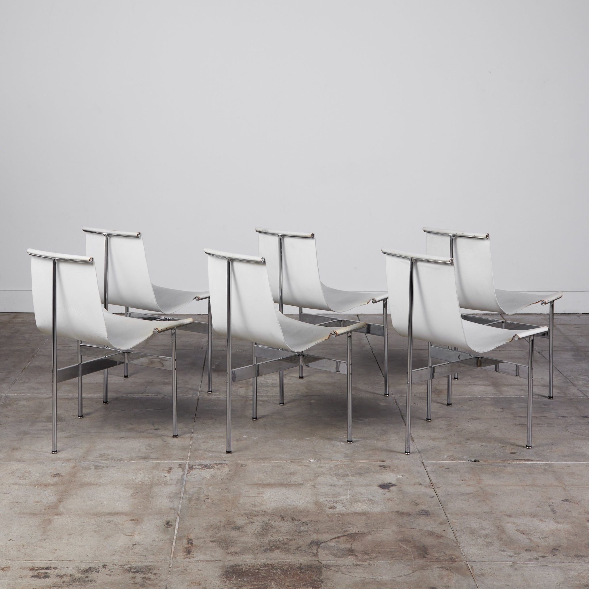 Set of Six T Dining Chairs by Katavolos, Littell & Kelley for Laverne International