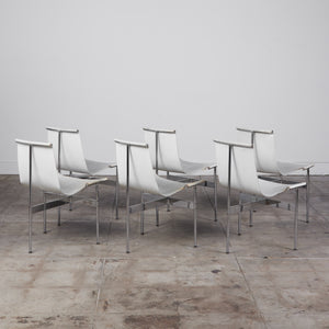 Set of Six T Dining Chairs by Katavolos, Littell & Kelley for Laverne International