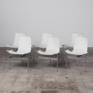 Set of Six T Dining Chairs by Katavolos, Littell & Kelley for Laverne International