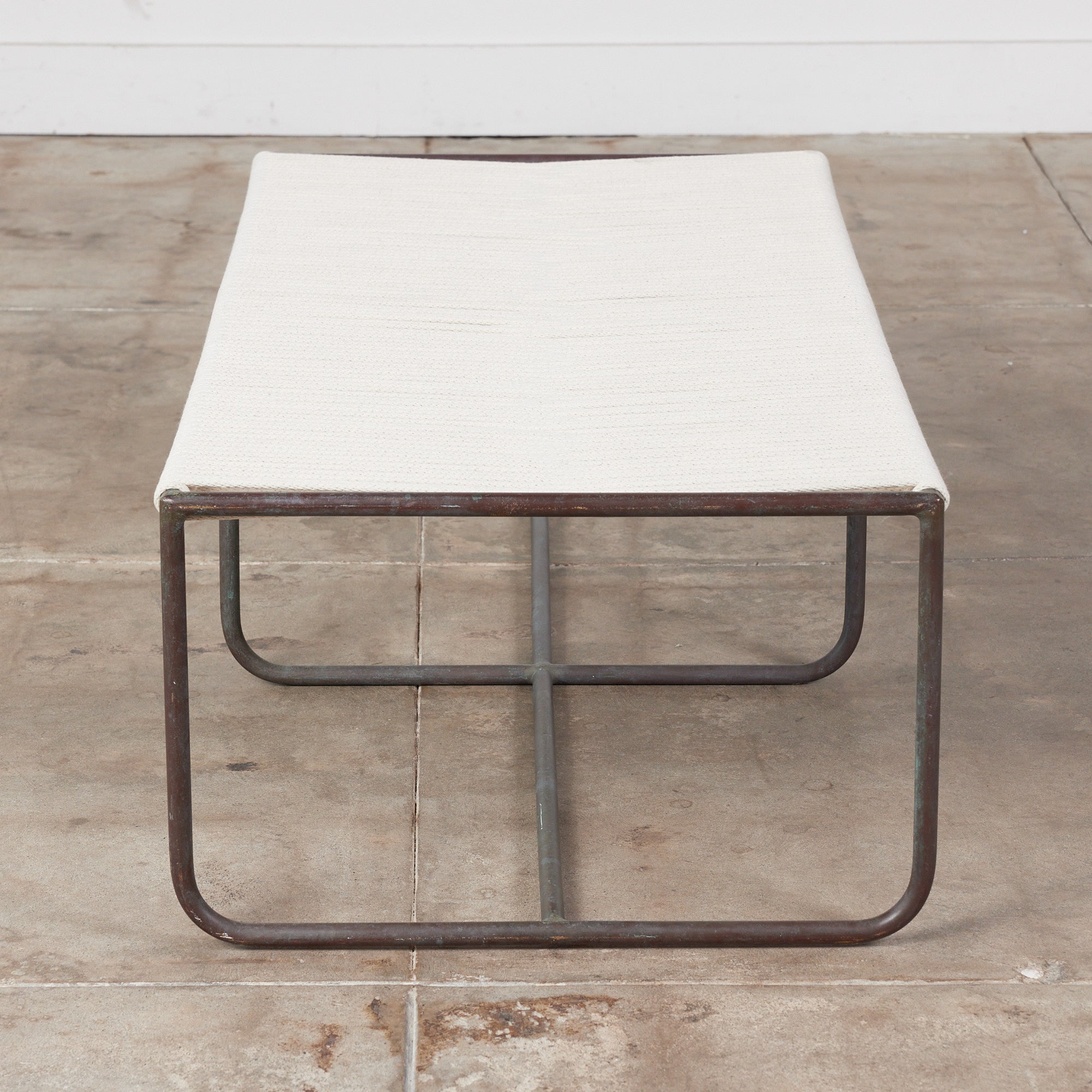 Walter Lamb for Brown Jordan Bronze Patio Two Seater Bench