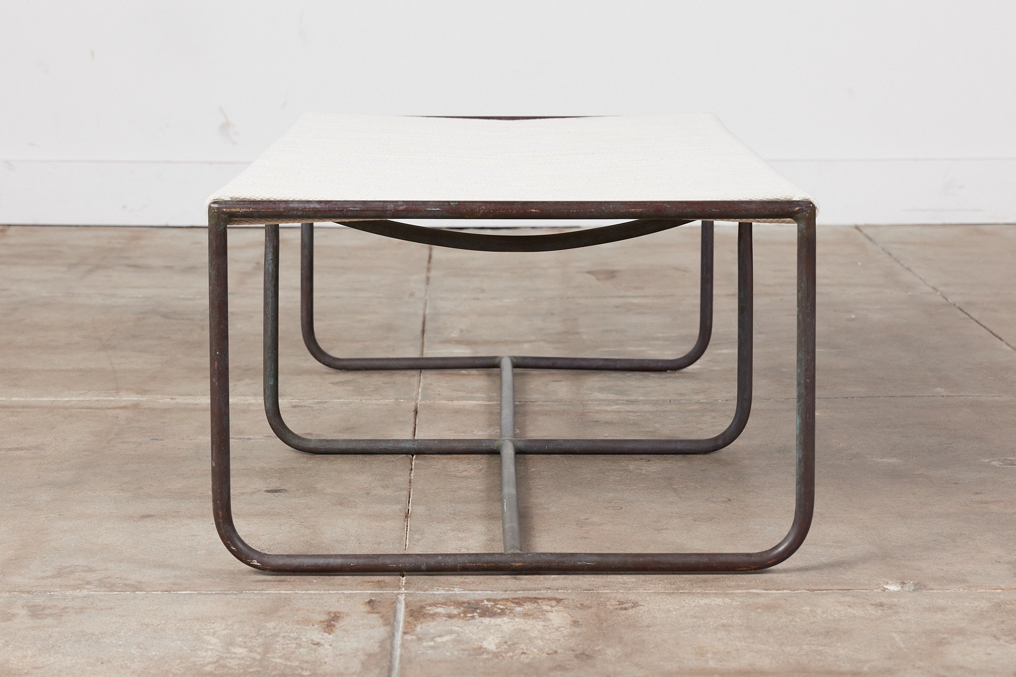 Walter Lamb for Brown Jordan Bronze Patio Two Seater Bench