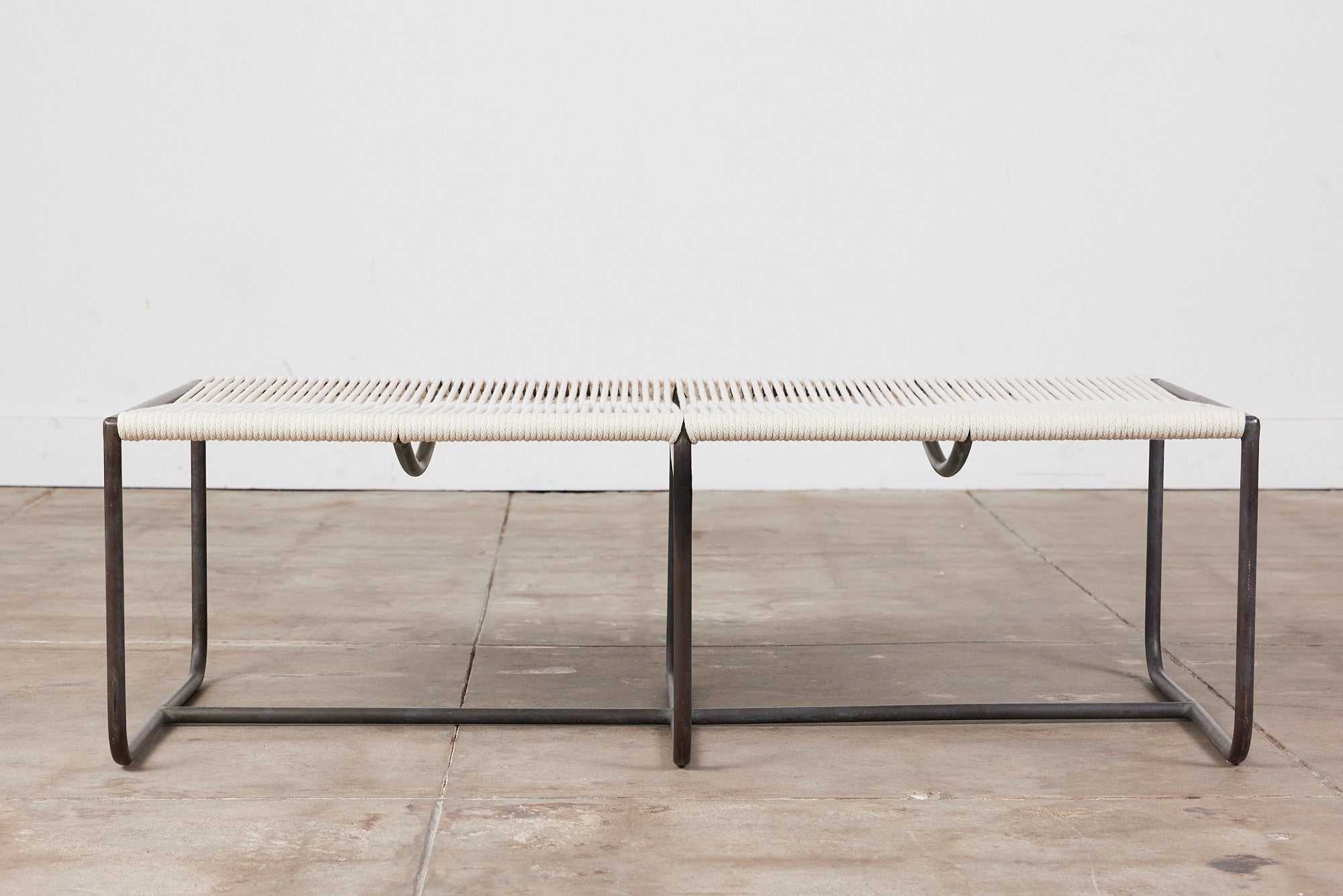 Walter Lamb for Brown Jordan Bronze Patio Two Seater Bench